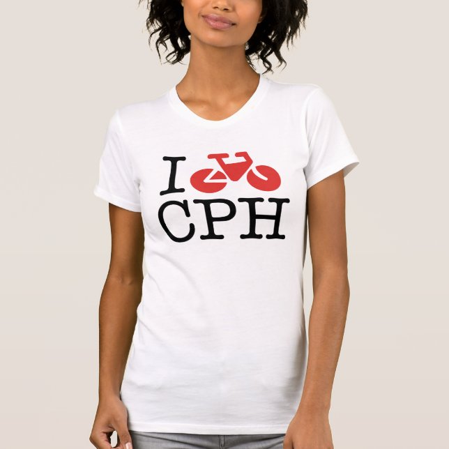T-shirt Je fais du vélo la chemise des femmes de CPH (Devant)