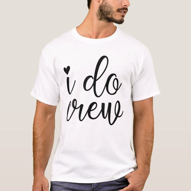 T-shirt Je Fais Fête De Mariage D'Équipage Et Fête De Bach (Devant)