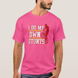 T-shirt Je Fais Mes Propres Étapes Bicyclette Cyclisme vél