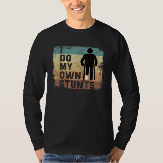 T-shirt Je Fais Mes Propres Têtes Brisées Jambe Bone Récup