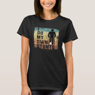 T-shirt Je Fais Mes Propres Têtes Brisées Jambe Bone Récup