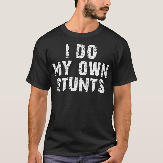 T-shirt Je Fais Mes Propres Têtes Drôle Os Cassé (Devant)