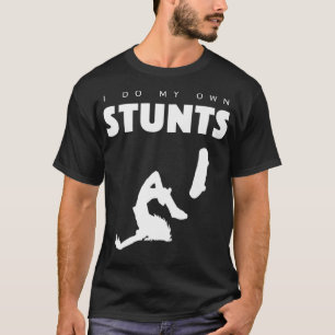 T-shirt Je Fais Mes Propres Têtes Drôle Skateboard Premium