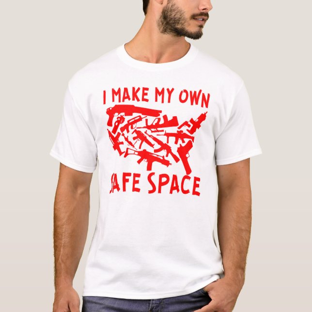 T-shirt Je Fais Mon Propre Espace Sécurisé ©WhiteTigerLLC. (Devant)