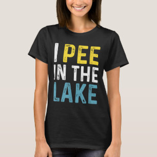 T-shirt Je fais pipi dans le lac Vacances d'été drôle