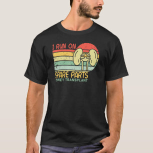 T-shirt Je Fonctionne Avec Les Pièces De Rechange Retr.