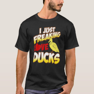 T-shirt Je Frappe Aimer Les Canards Un Cool Magnifique