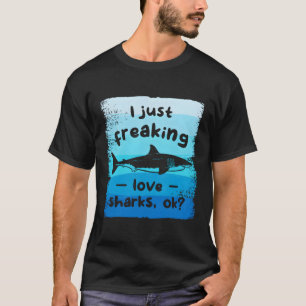 T-shirt Je Frappe Aimer Les Requins Ok Shark