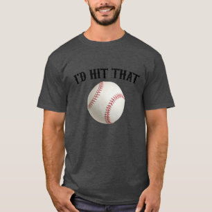 T-shirt Je frapperais ce base-ball