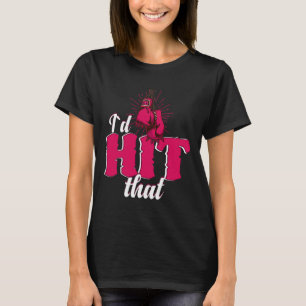 T-shirt Je frapperais ce cadeau de boxe drôle pour une fem