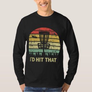 T-shirt Je frapperais ce disque Golf Retro Frisbee Drôle D