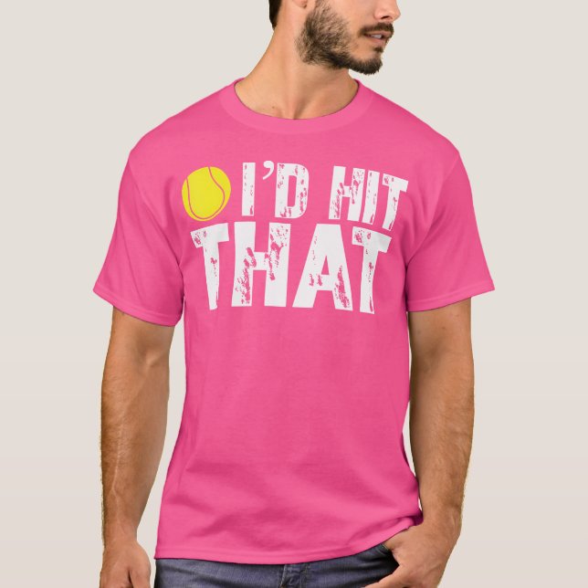 T-shirt Je Frapperais Ce Drôle Tennis Ball Joueur De Tenni (Devant)