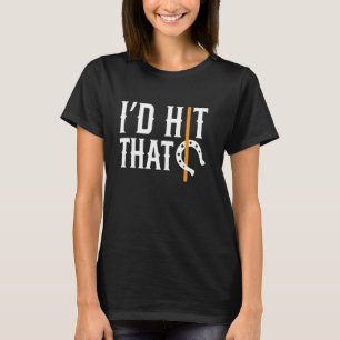 T-shirt Je frapperais ce lancer de fer à cheval