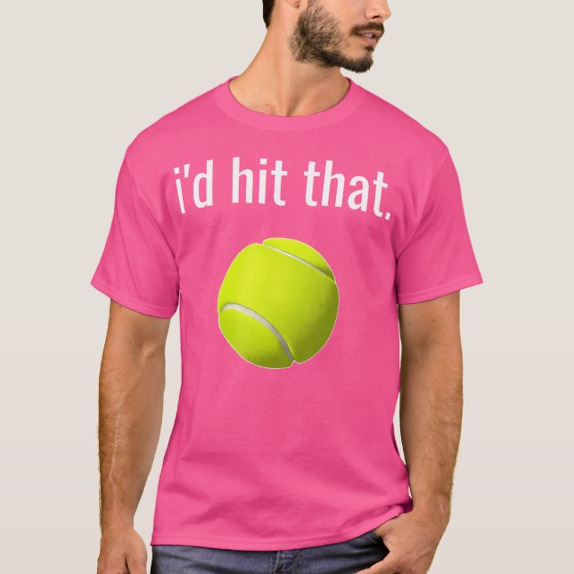 T-shirt Je Frapperais Ce Tennis Amusant Louveur De Tennis (Devant)