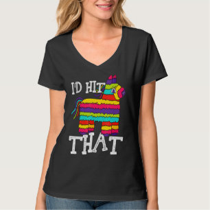 T-shirt Je frapperais le parti Pinata Cinco De Mayo