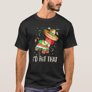 T-shirt Je frapperais que Pinata Cinco De Mayo Parti Mexic