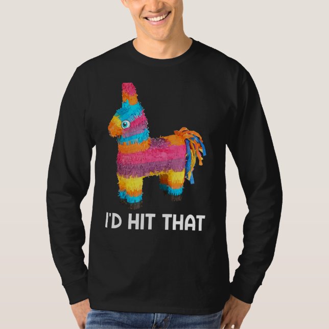 T-shirt Je frapperais que Pinata Cinco De Mayo Parti Mexic (Devant)