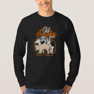 T-shirt Je fume que - Texas Cow poulet et porc