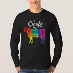 T-shirt Je fumerais ce boeuf de vache Griller Pitmaster B