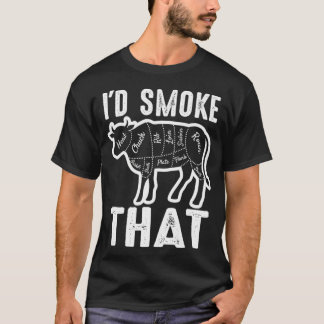 T-shirt Je Fumerais Ce Don Barbecue