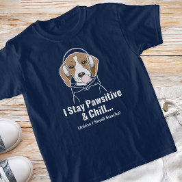 T-shirt Je garde le goût et le frisson... Beagle Funny Chi