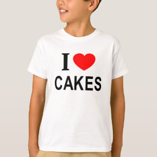 T-shirt Je ❤️ GÂTEAUX J'AIME GÂTEAUX JE ❤️ GÂTEAUX