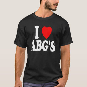 T-shirt Je Heart (Amour) ABG's Fille Asiatique ABG Boba Mé