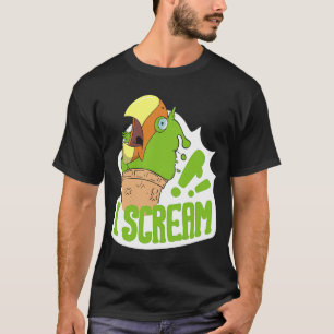 T-shirt Je hurle du perroquet à la crème glacée hurlant po