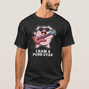 T-shirt Je Jamais Un Pork Star Funny Rock Star Pig Pun Dar