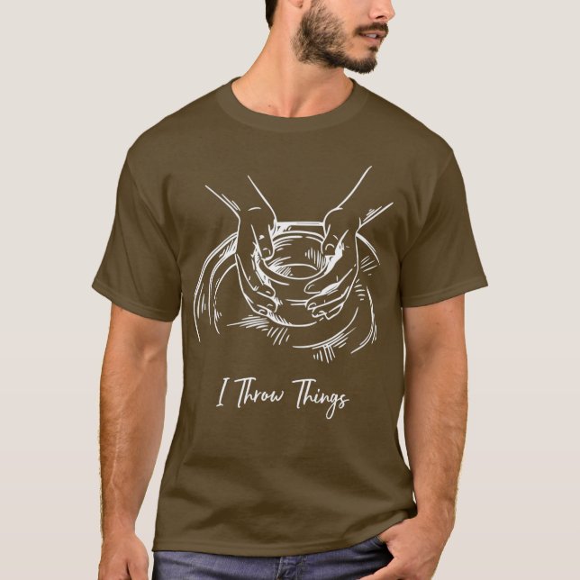T-shirt Je Jette Des Choses Drôle Poterie Artisanale Artis (Devant)