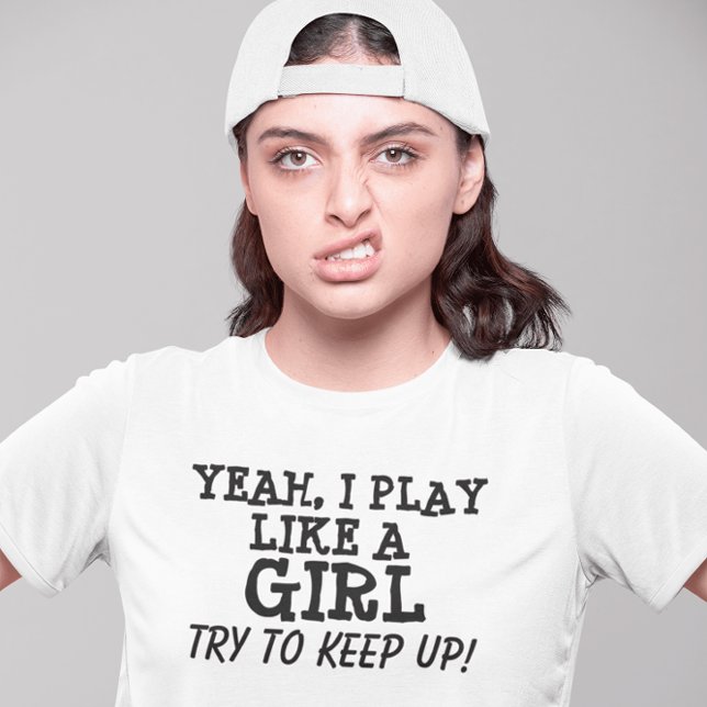 T-shirt Je joue comme une fille, des T-shirts, des enfants (Créateur téléchargé)