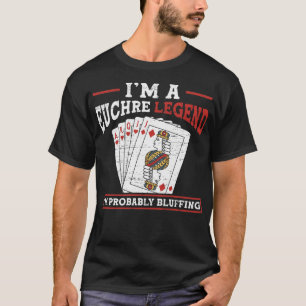 T-shirt Je Joue Euchre Card Jeu Euchre Joueur Poker Euchre