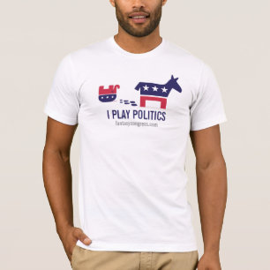 T-shirt Je joue la politique : Grondement politique