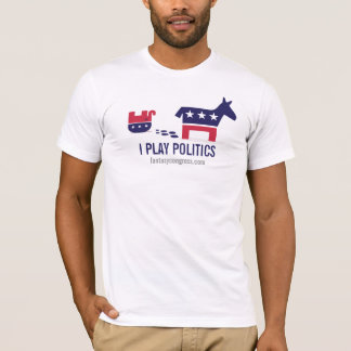 T-shirt Je joue la politique : Grondement politique