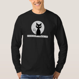 T-shirt Je juge en silence que vous chatte Stare Meme Drôl