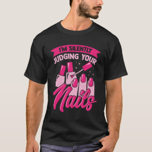 T-shirt Je juge silencieusement tes ongles