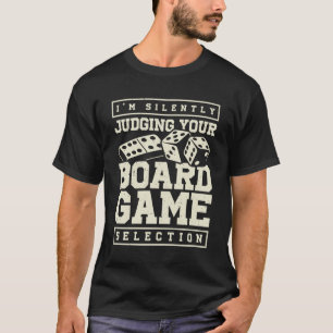 T-shirt Je juge silencieusement votre sélection de jeu de 
