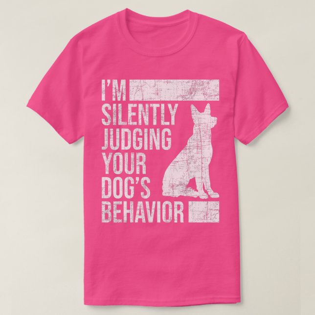 T-shirt Je Juge Vos Chiens Comportement Amoureux des chien (Design devant)