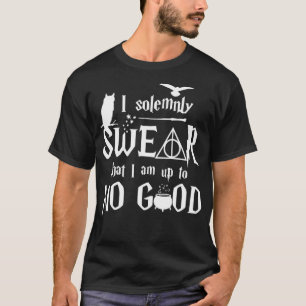 T-shirt Je jure solennellement que je ne suis à AUCUN BIE