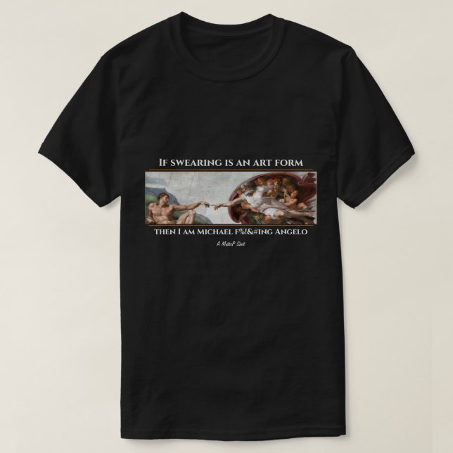 T-shirt Je jure - Une chemise MisterP (Design devant)