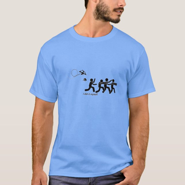 T-shirt Je l'ai fait moi-même (Quadcopter) (Devant)