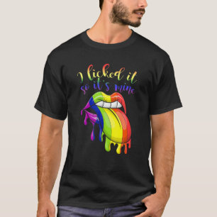 T-shirt Je L'Ai Laissé Ainsi Sa Mine Lesbienne Gay pride C