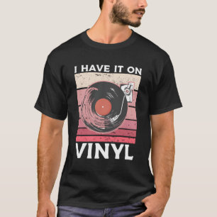 T-shirt Je L'Ai Sur Vinyl Record Player Music