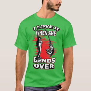 T-shirt Je L'Aime Quand Elle S'Enfonce Sur La Pêche De La 