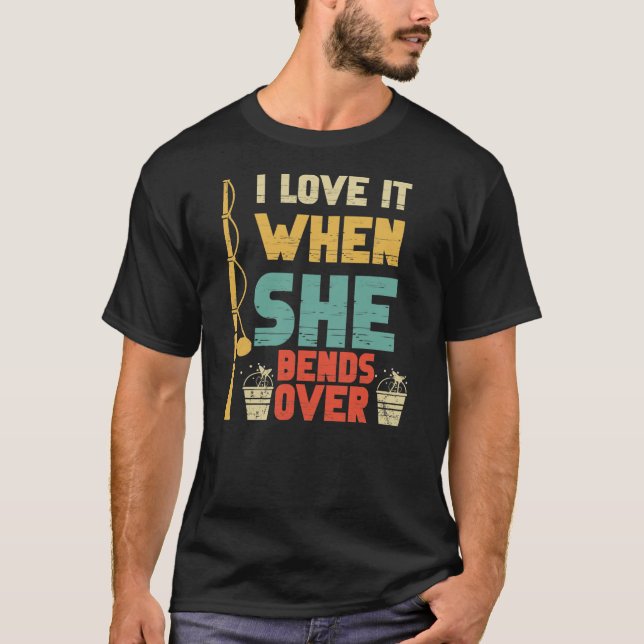 T-shirt Je L'Aime Quand Elle Tire Sur La Pêche (Devant)