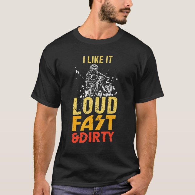 T-shirt Je L'Aime Vélo Vite Vite Vite Vite Rapide Et Sale (Devant)