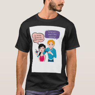 T-shirt Je laisse ma date me voir sans mes cils