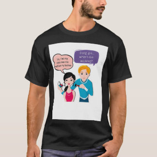 T-shirt Je laisse ma date me voir sans mes cils