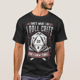 T-shirt Je lance des crits et des choses blanches tabletop