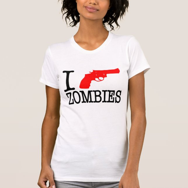 T-shirt Je lance des zombis (Devant)